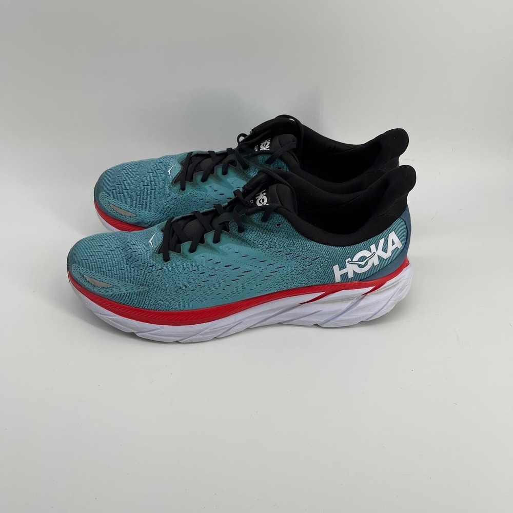 Hoka Clifton 8 Mens Running Shoes 15D Real Teal Outer Space 1119393 RTAR
